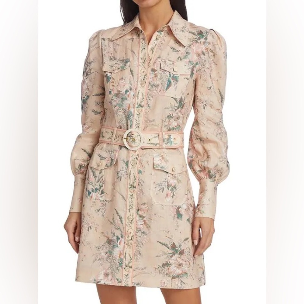 Zimmermann Moonshine Linen Shirtdress